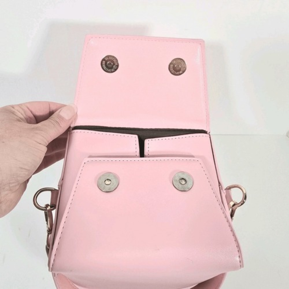 Chinese Take Out Purse Faux Leather Pink Crossbody‎ Thank You Bag - Picture 8 of 10